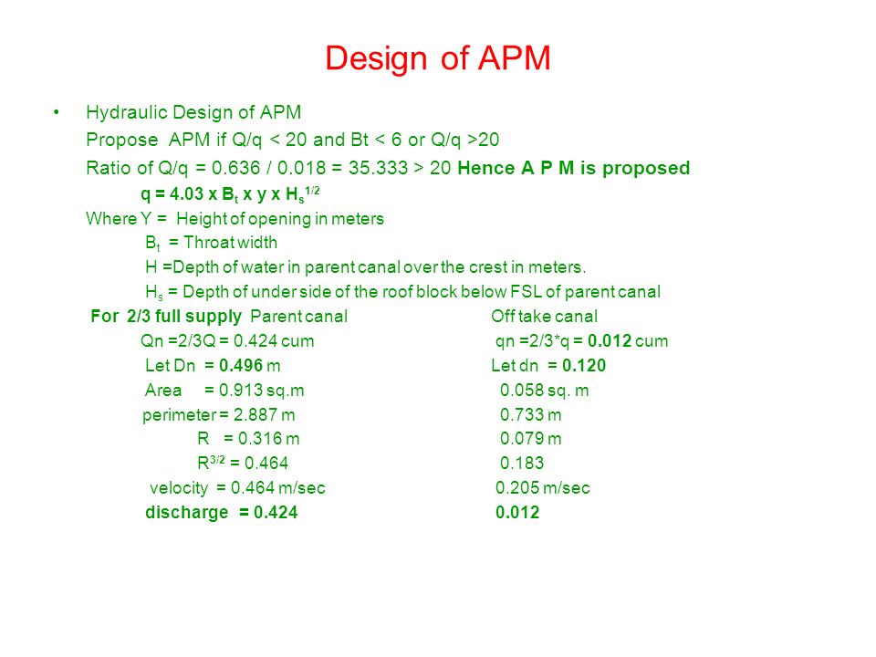 ENGINEERING DESIGNS CANAL STRUCTURES GENERAL DESIGN PRINCIPLES